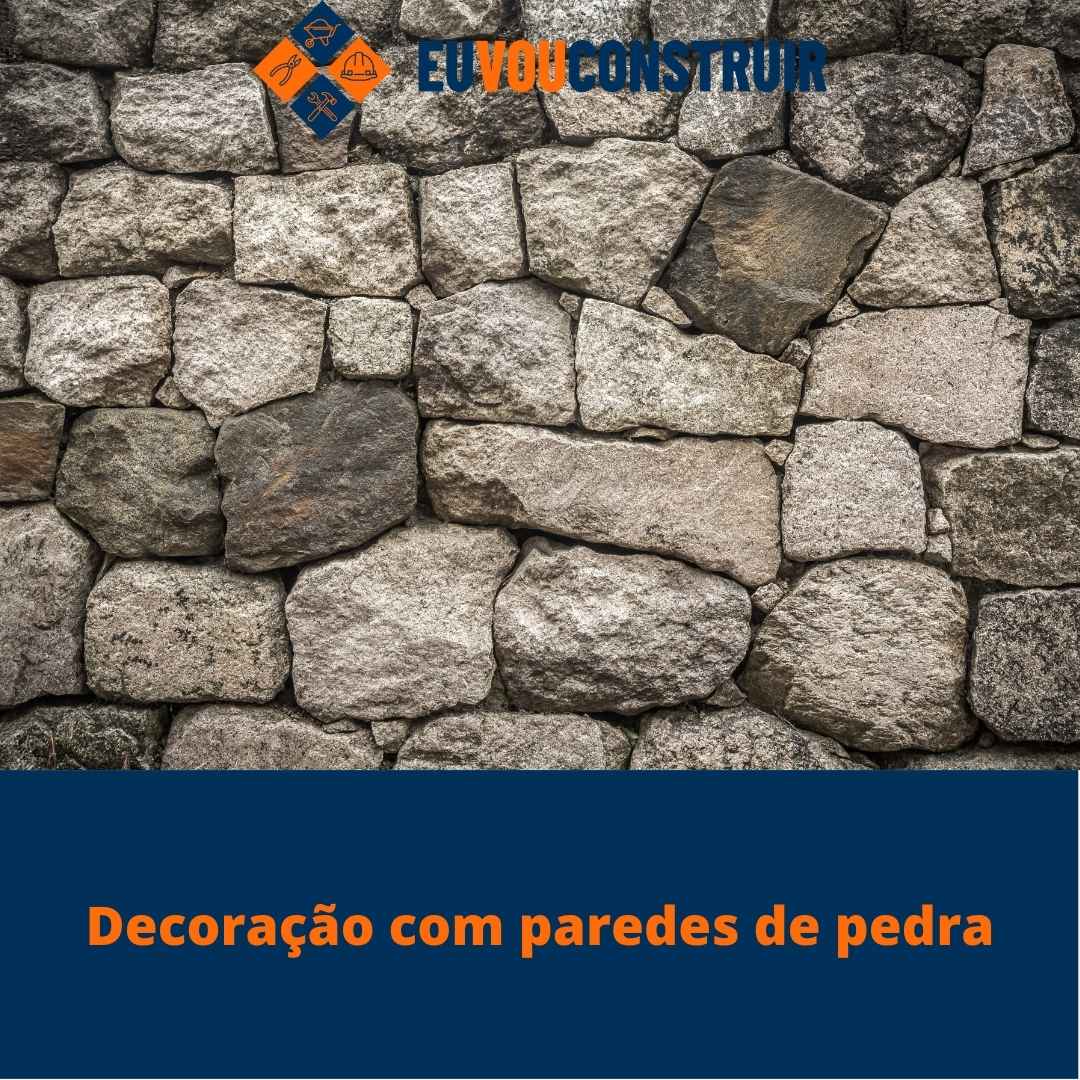 Decoração com paredes de pedra