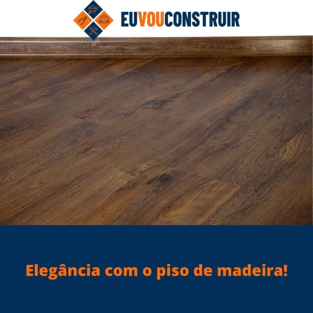 Elegância com o piso de madeira!