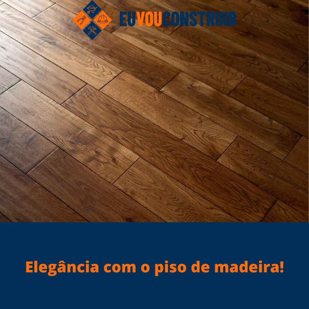 Elegância com o piso de madeira!
