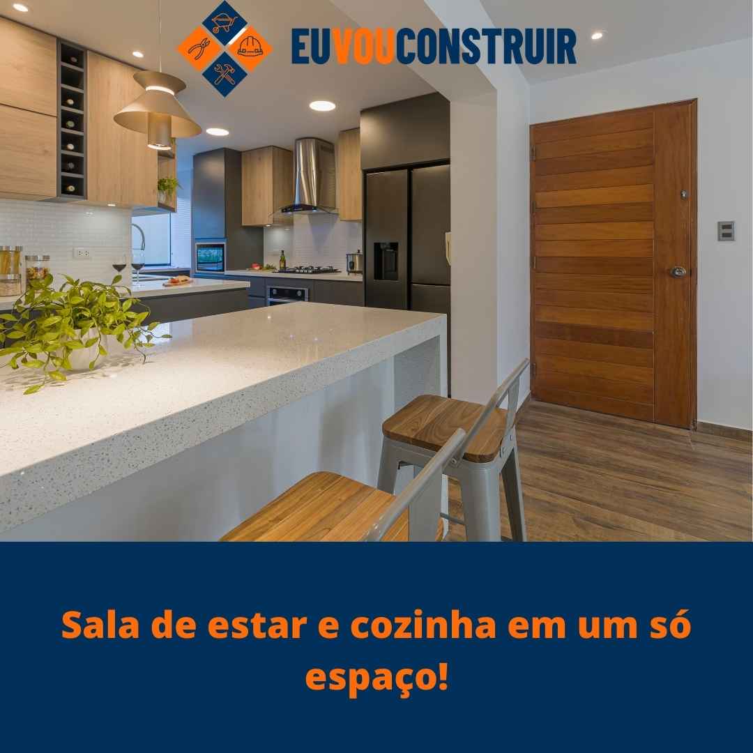 Sala de estar e cozinha em um só espaço! 1 Sala de estar e cozinha em um só espaço!