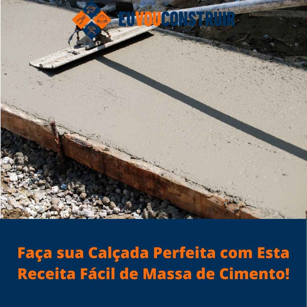 Faça sua Calçada Perfeita com Esta Receita Fácil de Massa de Cimento!