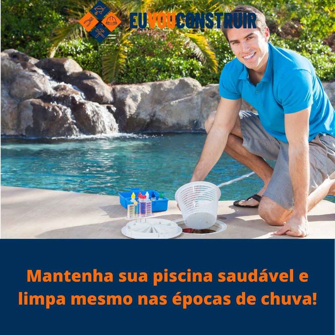 Mantenha sua piscina saudável e limpa mesmo nas épocas de chuva!
