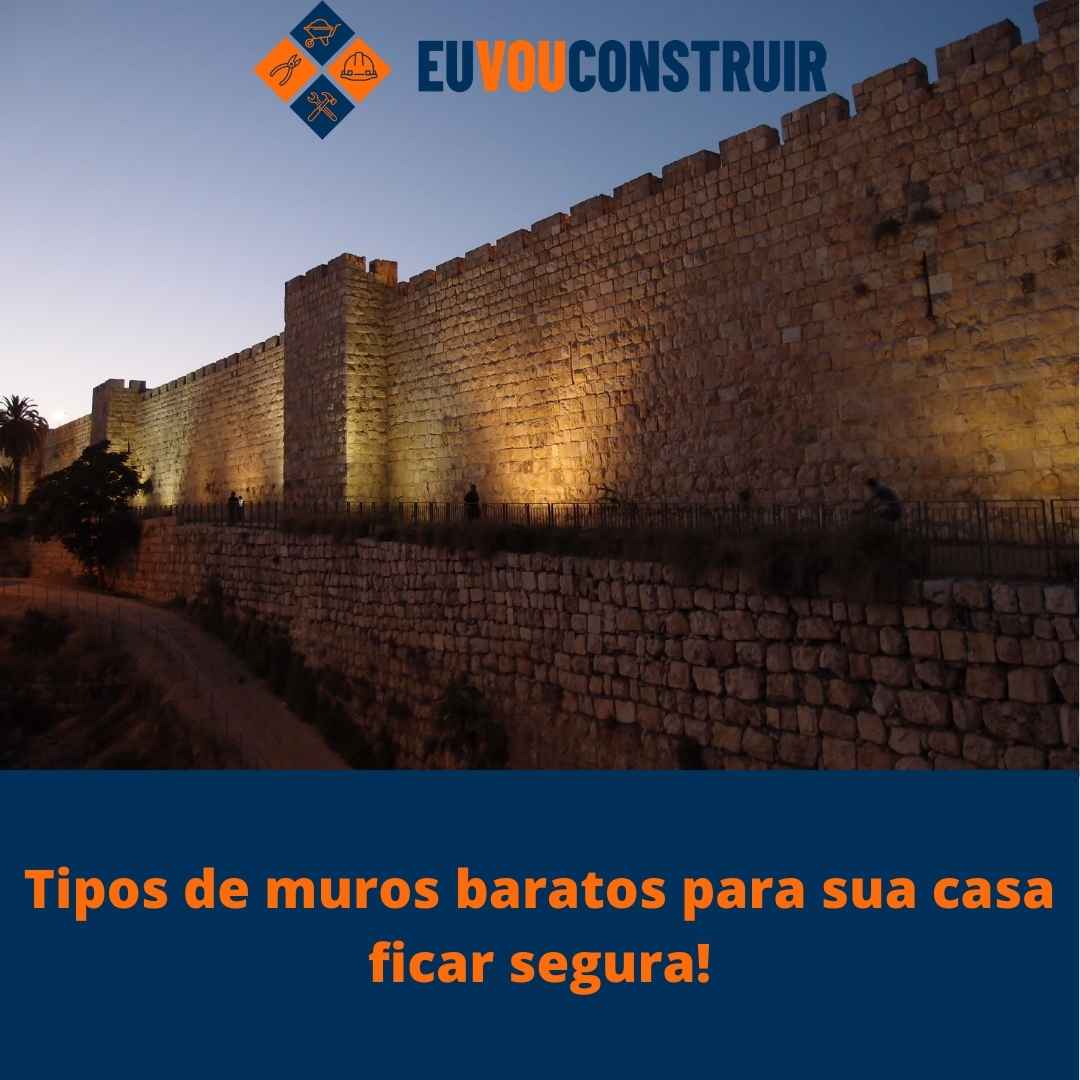 Tipos de muros baratos para sua casa ficar segura!