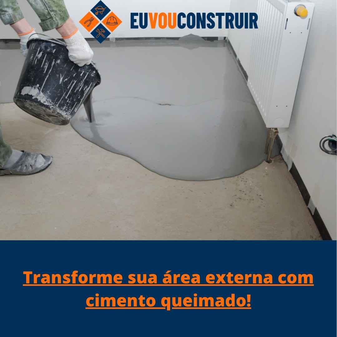 Transforme sua área externa com cimento queimado!