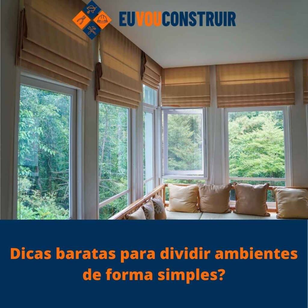 Dicas baratas para dividir ambientes de forma simples?