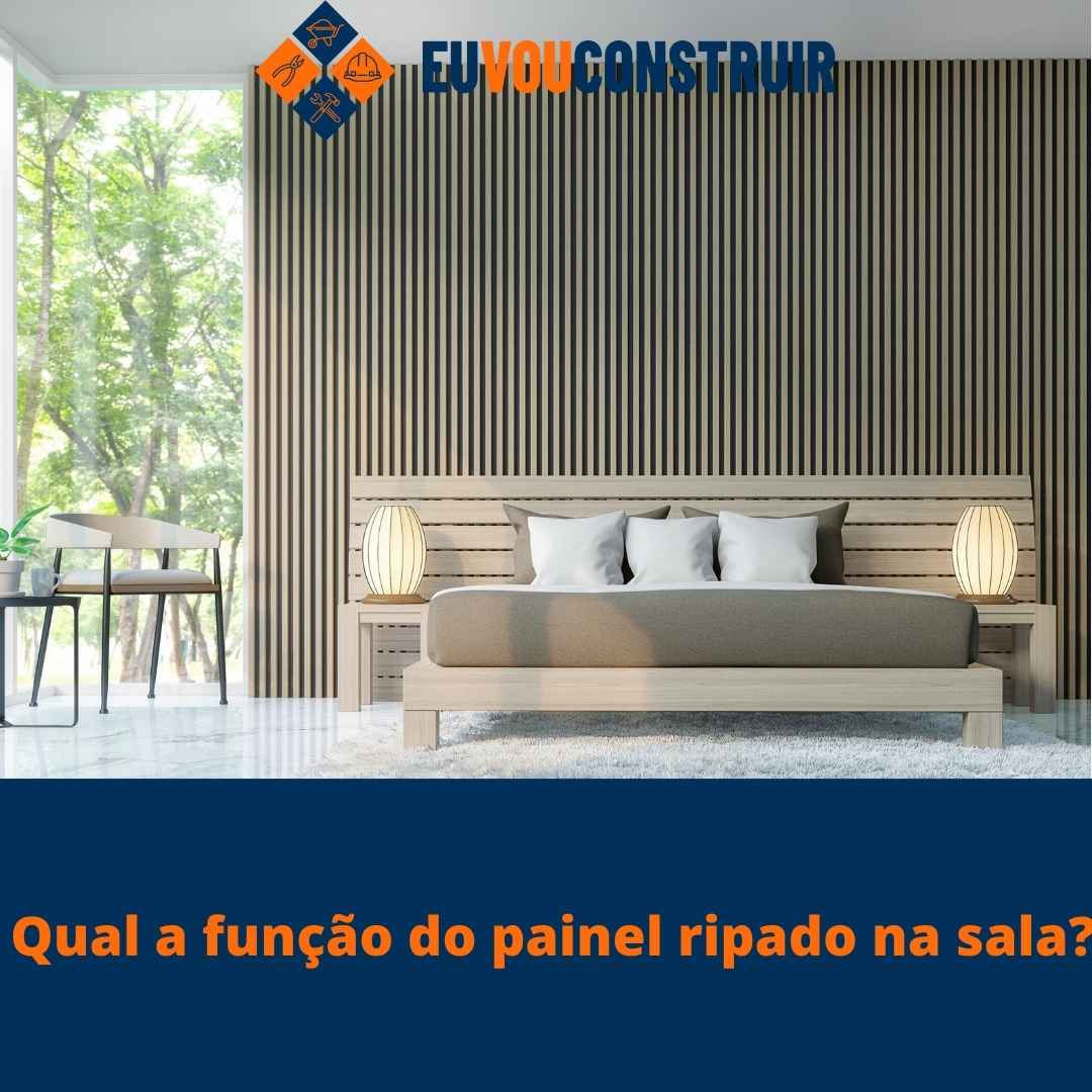 Qual a função do painel ripado na sala? 1 Qual a função do painel ripado na sala?