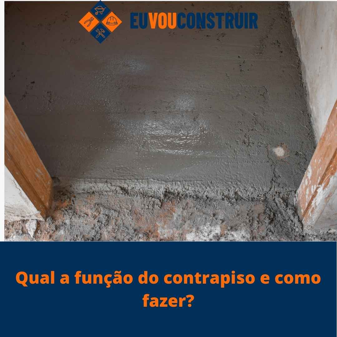 Qual a função do contrapiso e como fazer?