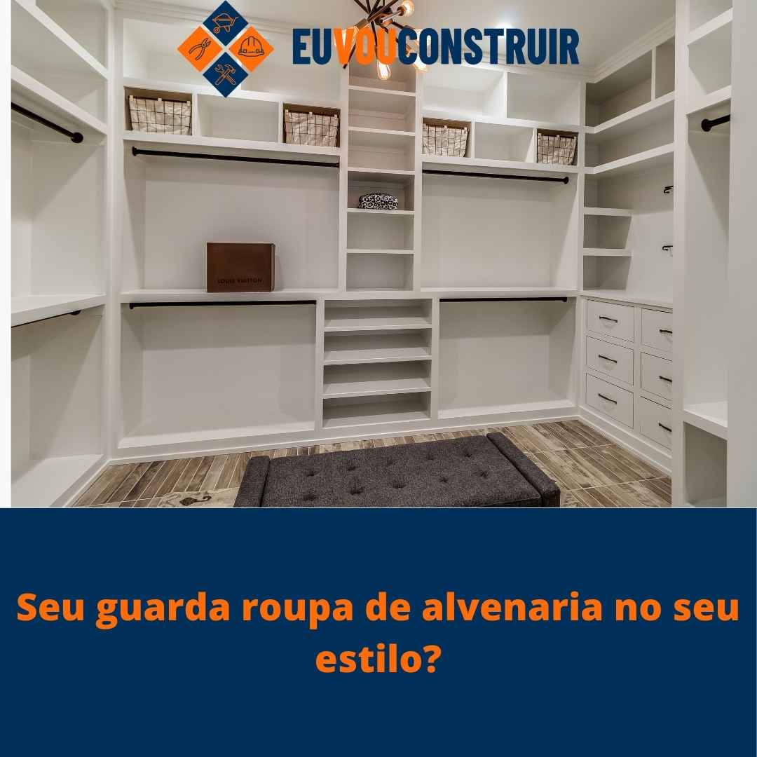 Seu guarda roupa de alvenaria no seu estilo? 1 Seu guarda roupa de alvenaria no seu estilo?