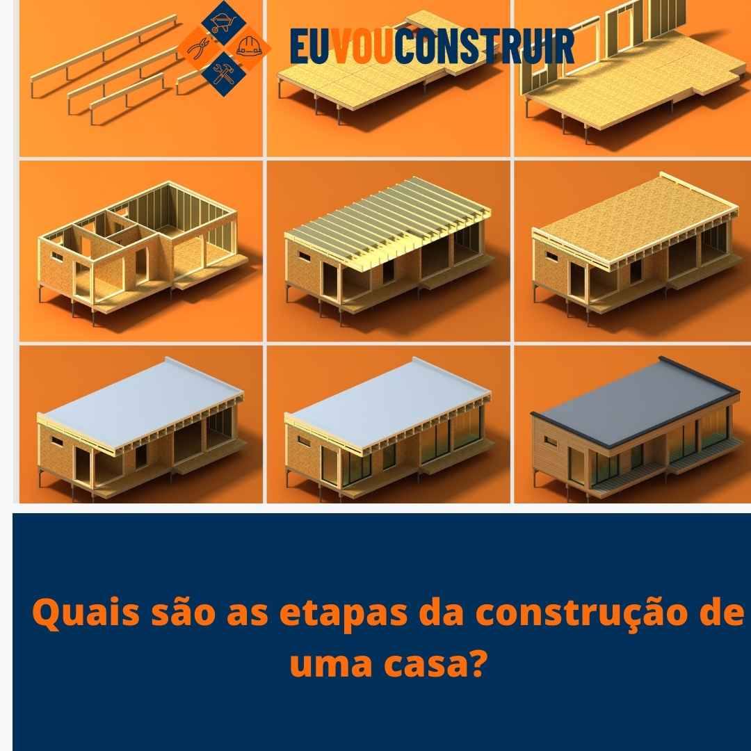 Quais são as etapas da construção de uma casa?