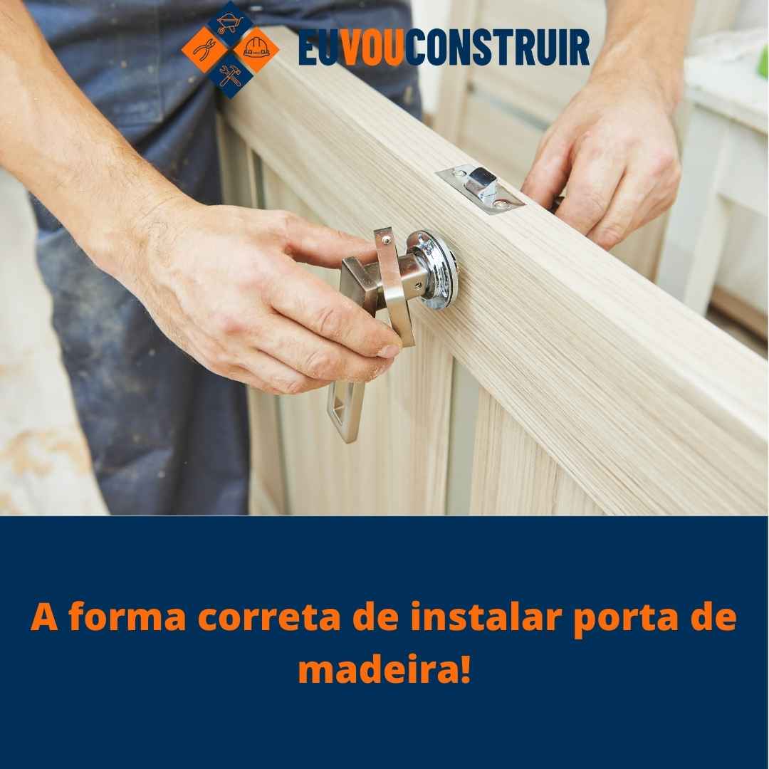 A forma correta de instalar porta de madeira!