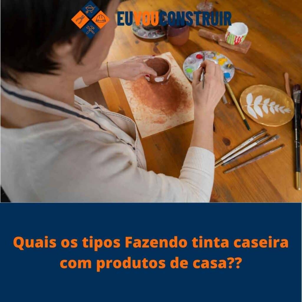 Fazendo tinta caseira com produtos de casa?