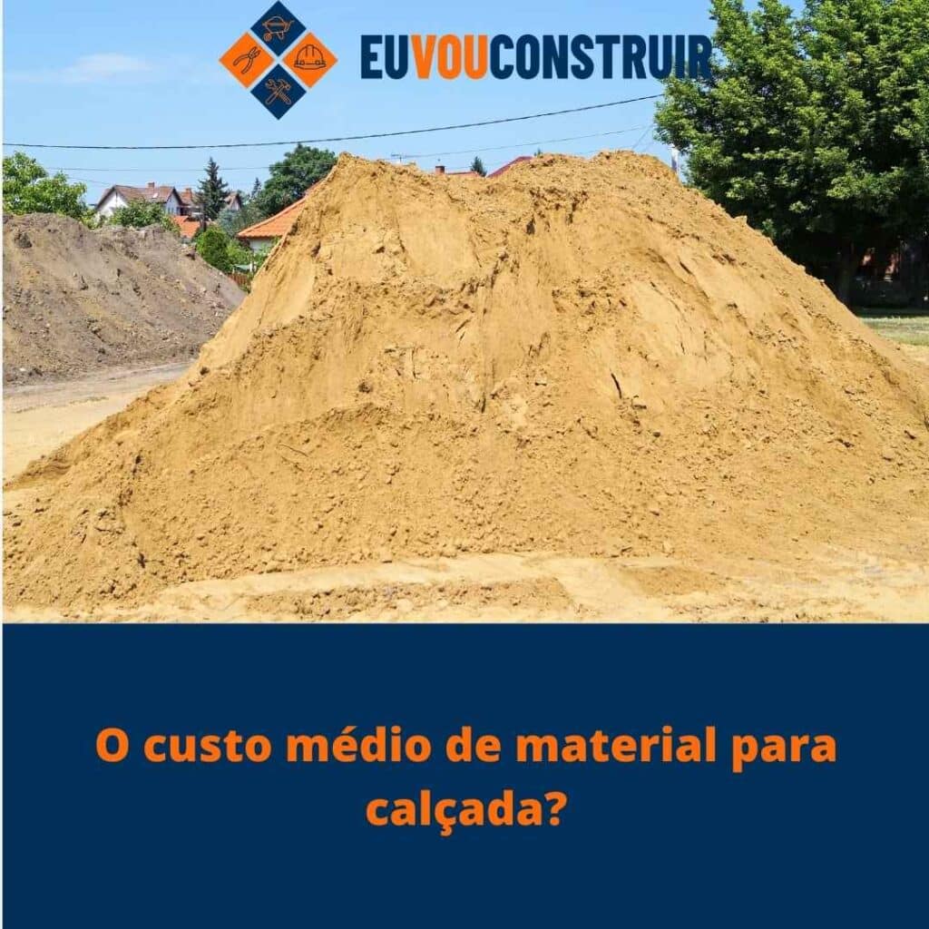 O custo médio de material para calçada?