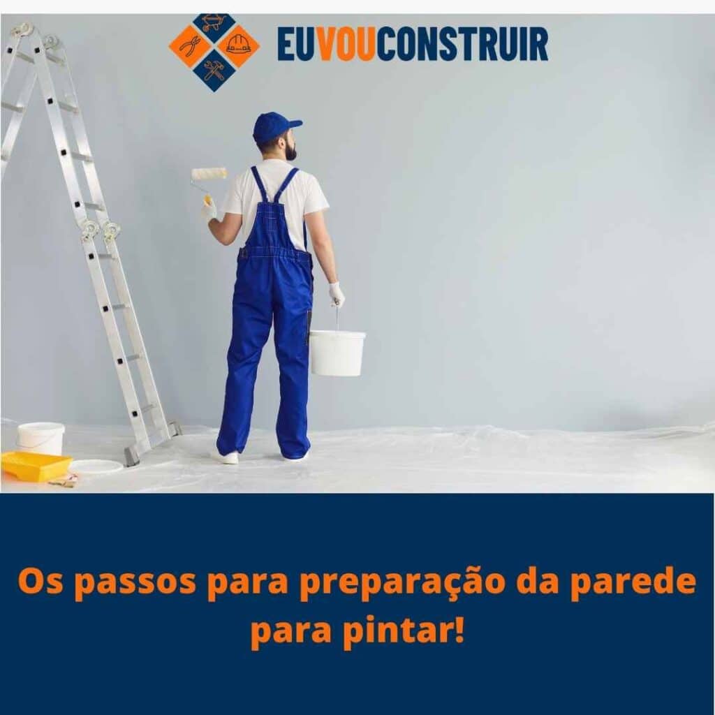 Os passos para preparação da parede para pintar!
