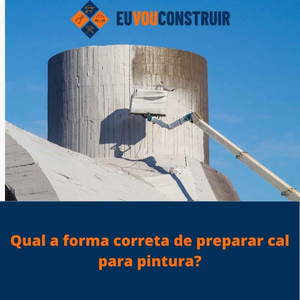 Qual a forma correta de preparar cal para pintura?