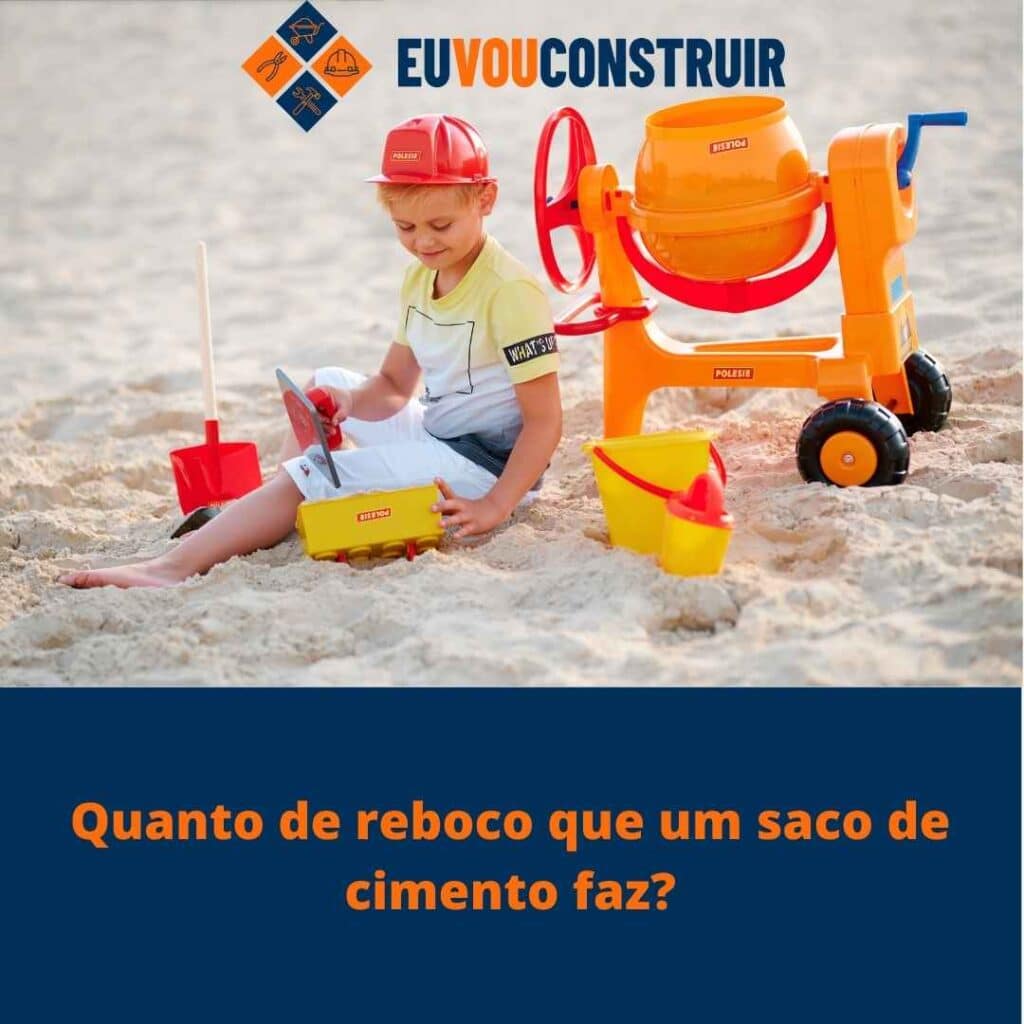 Quanto de reboco que um saco de cimento faz?