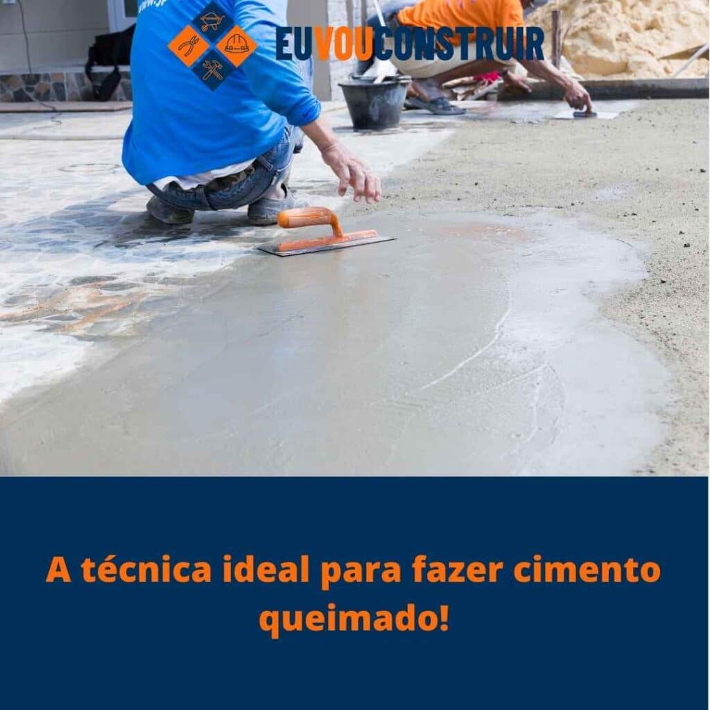 A técnica ideal para fazer cimento queimado!
