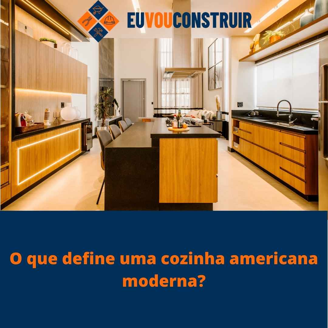 O que define uma cozinha americana moderna?