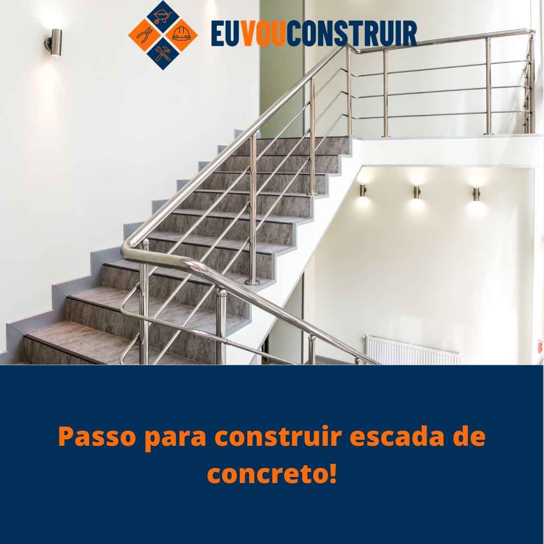 Passo para construir escada de concreto!