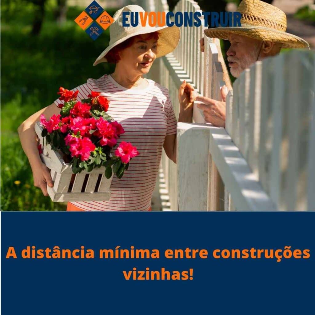 A distância mínima entre construções vizinhas!