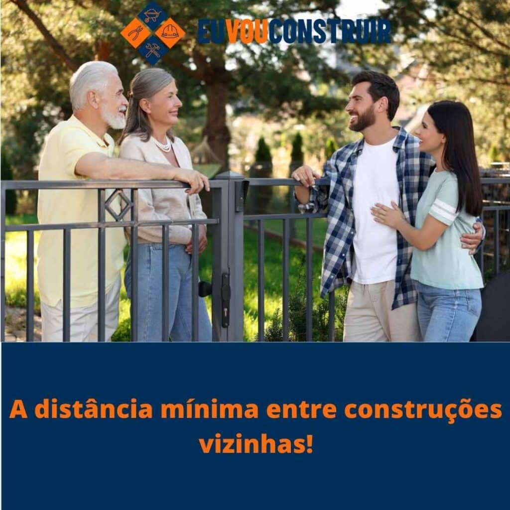 A distância mínima entre construções vizinhas!