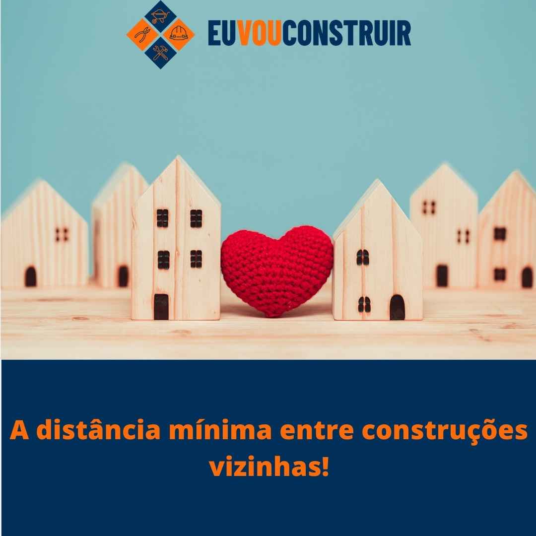 A distância mínima entre construções vizinhas!