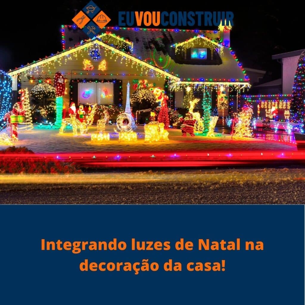 Integrando luzes de Natal na decoração da casa!