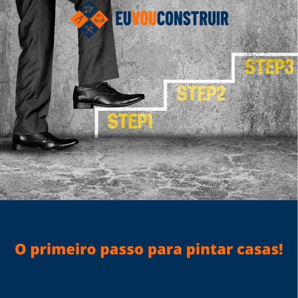 O primeiro passo para pintar casas!