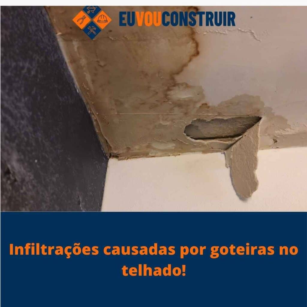 Infiltrações causadas por goteiras no telhado!